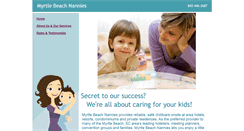 Desktop Screenshot of myrtlebeachnannies.com