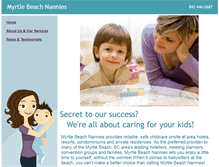Tablet Screenshot of myrtlebeachnannies.com